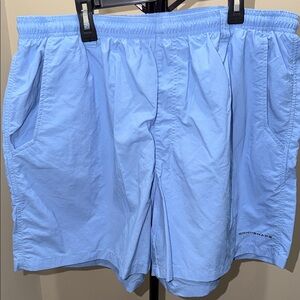 Columbia Light Blue Men's Athletic Shorts